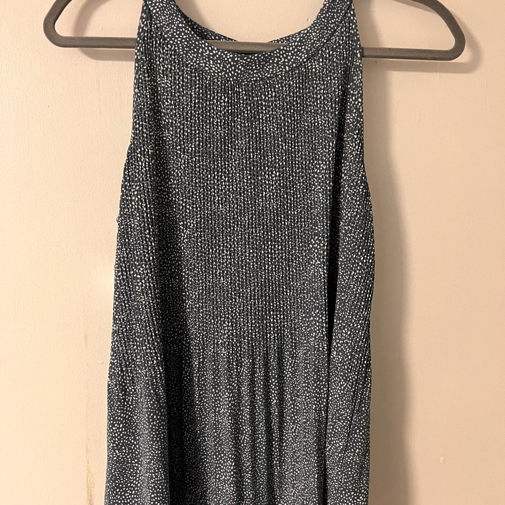 Black and White Sleeveless Dress